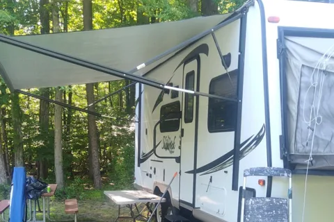 Dave & Maureen's Forrest river shamrock 233s hybrid convertibleTravel Trailer