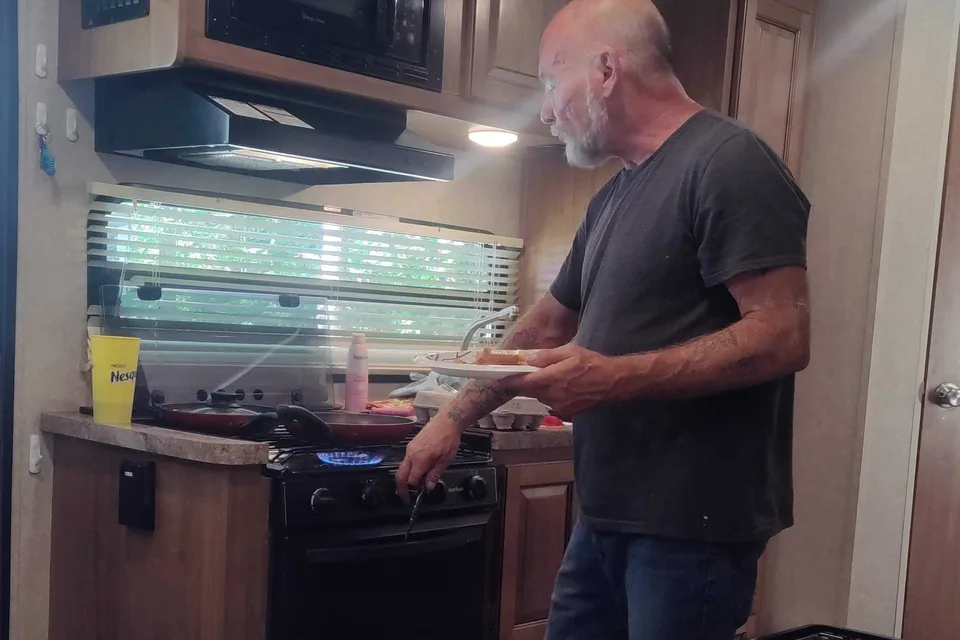 Dave & Maureen's Forrest river shamrock 233s hybrid convertibleTravel Trailer