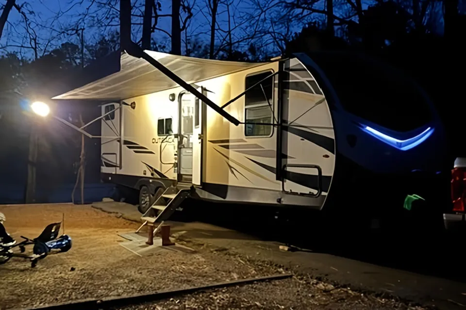 Camping and Fishing Fun (Outback Ultra Light RV)