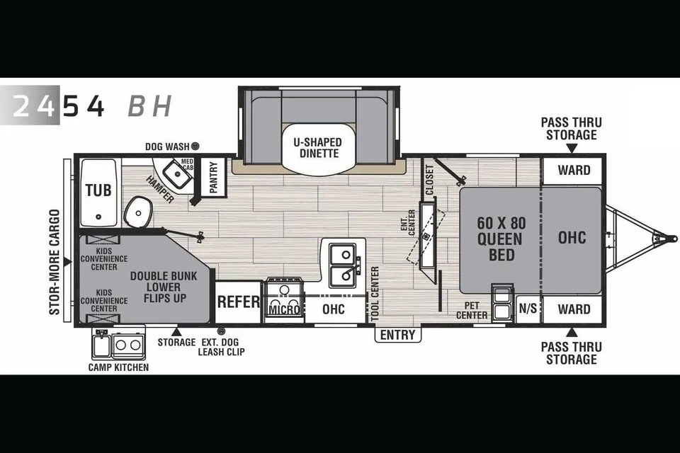 Chris's Northern Spirit 24' Bunkhouse with Slide-out