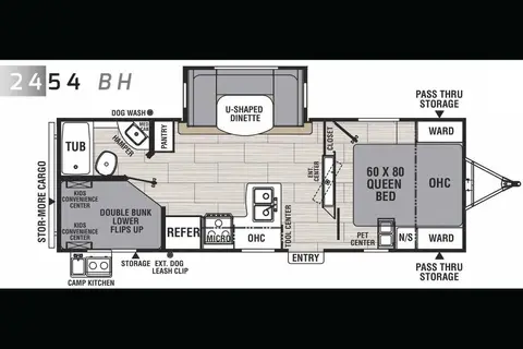 Chris's Northern Spirit 24' Bunkhouse with Slide-out