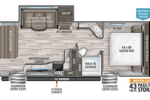 Spacious Grand Design Bunkhouse with Master Suite