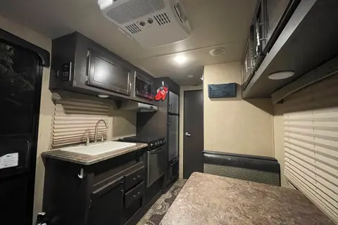 Cozy, comfy travel trailer