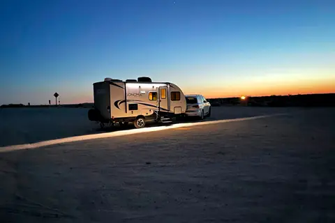 Cozy, comfy travel trailer