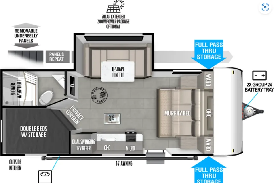 2024 Salem FSX River Forest 23FT Travel Trailer