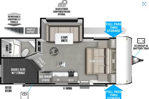 2024 Salem FSX River Forest 23FT Travel Trailer
