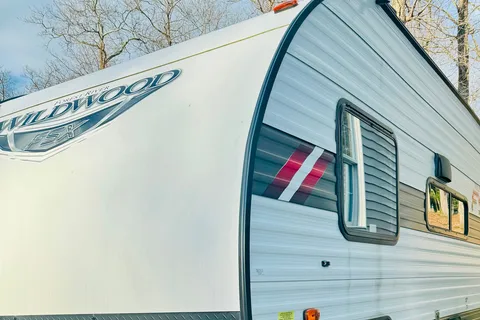 Pettie Family-Size Forest River Wildwood FSX 179DBK Travel Trailer