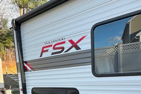 Pettie Family-Size Forest River Wildwood FSX 179DBK Travel Trailer