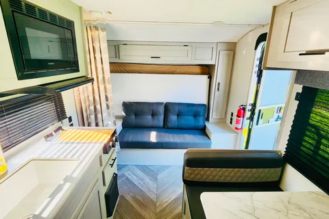 Pettie Family-Size Forest River Wildwood FSX 179DBK Travel Trailer