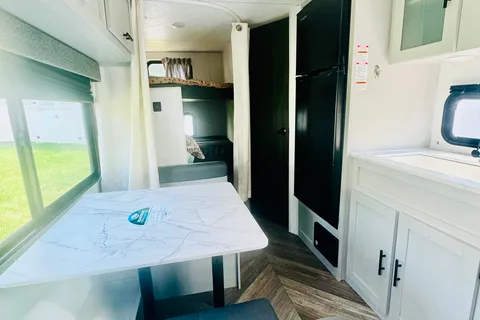 Pettie Family-Size Forest River Wildwood FSX 179DBK Travel Trailer