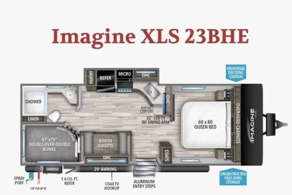 “Limitless Imagination” Grand Design Imagine XLS 23 BHE Travel Trailer