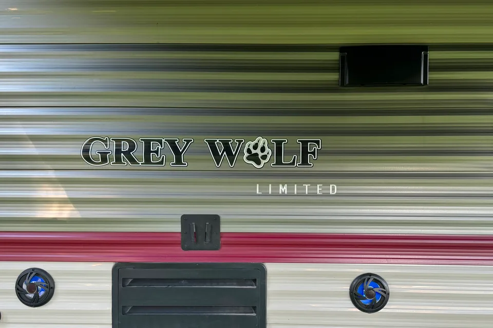Now Available July 29 to  Aug 3!!!! Book now- Grey Wolf Limited Edition Bunk Bed Travel Trailer