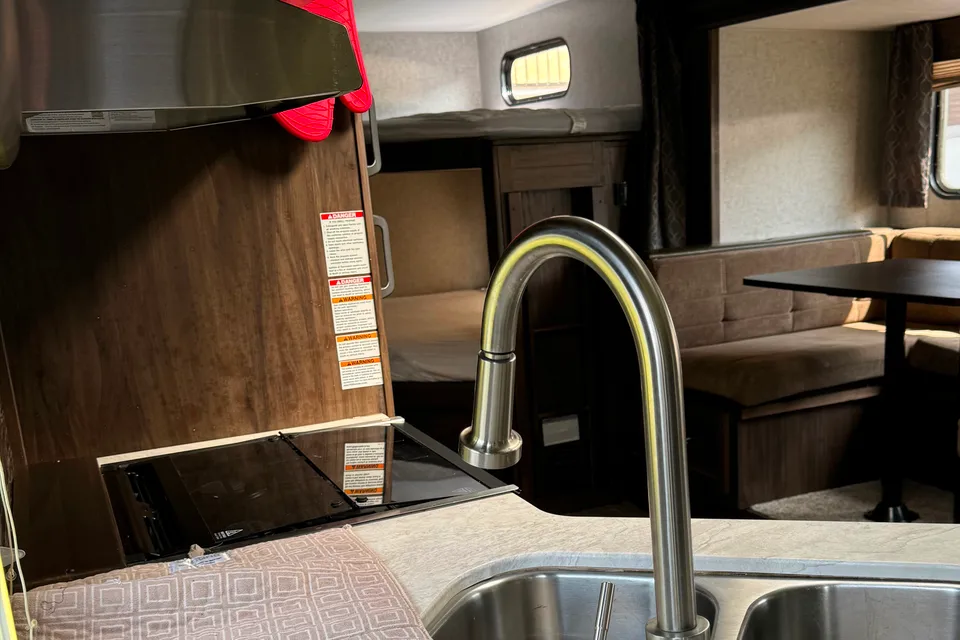 Now Available July 29 to  Aug 3!!!! Book now- Grey Wolf Limited Edition Bunk Bed Travel Trailer