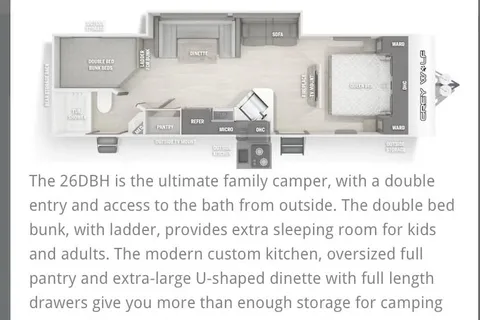 Moon's Forest River 26DBH Travel Trailer
