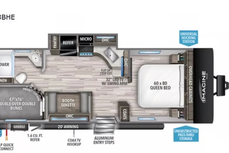 Pascale's Grand Design 2021 Grand Design Imagine XLS 23BHE Travel Trailer