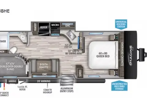 Pascale's Grand Design 2021 Grand Design Imagine XLS 23BHE Travel Trailer