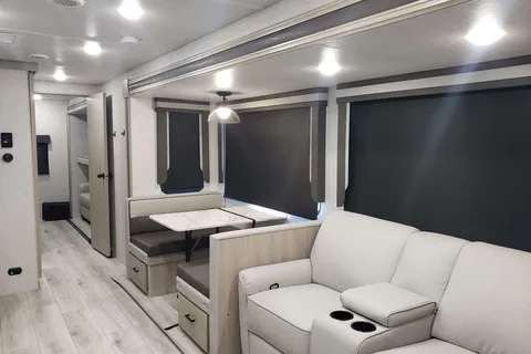 Party trailer on wheels