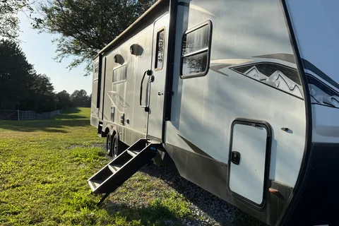 Party trailer on wheels
