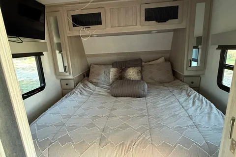Party trailer on wheels