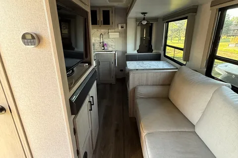 Party trailer on wheels