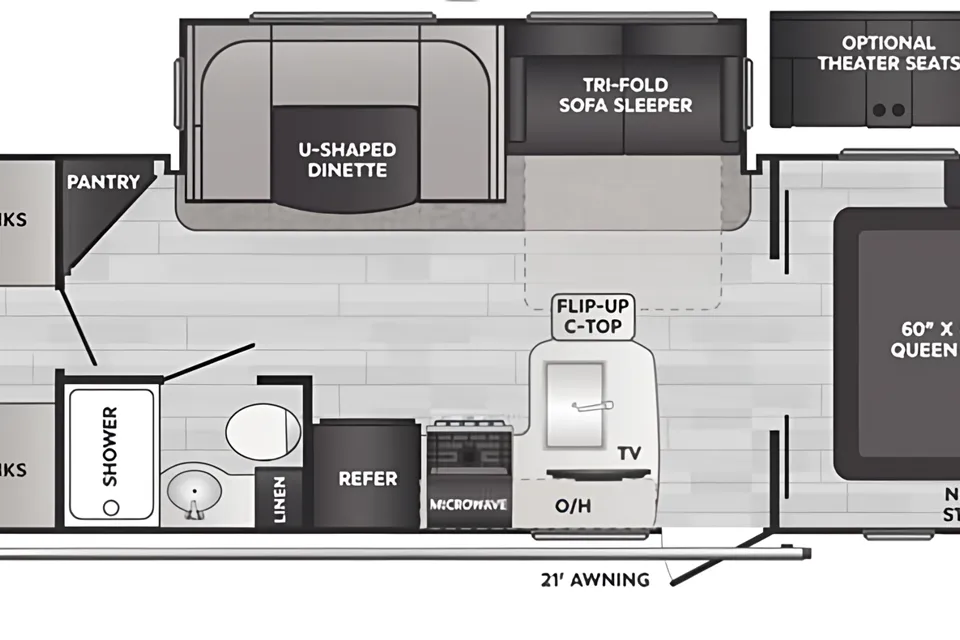 Beautiful HUGE 2-Bedroom Trailer $125/night Keystone Passport w Bunkroom - We Deliver and Setup!
