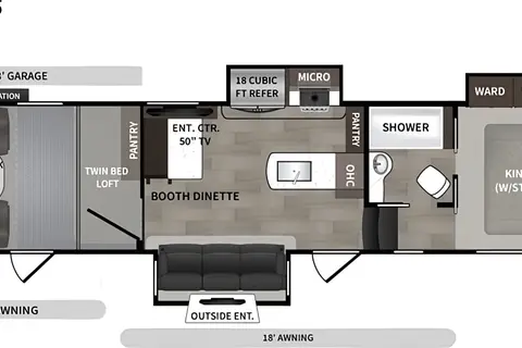 Luxurious 2020 Dutchmen 3635 Toy Hauler