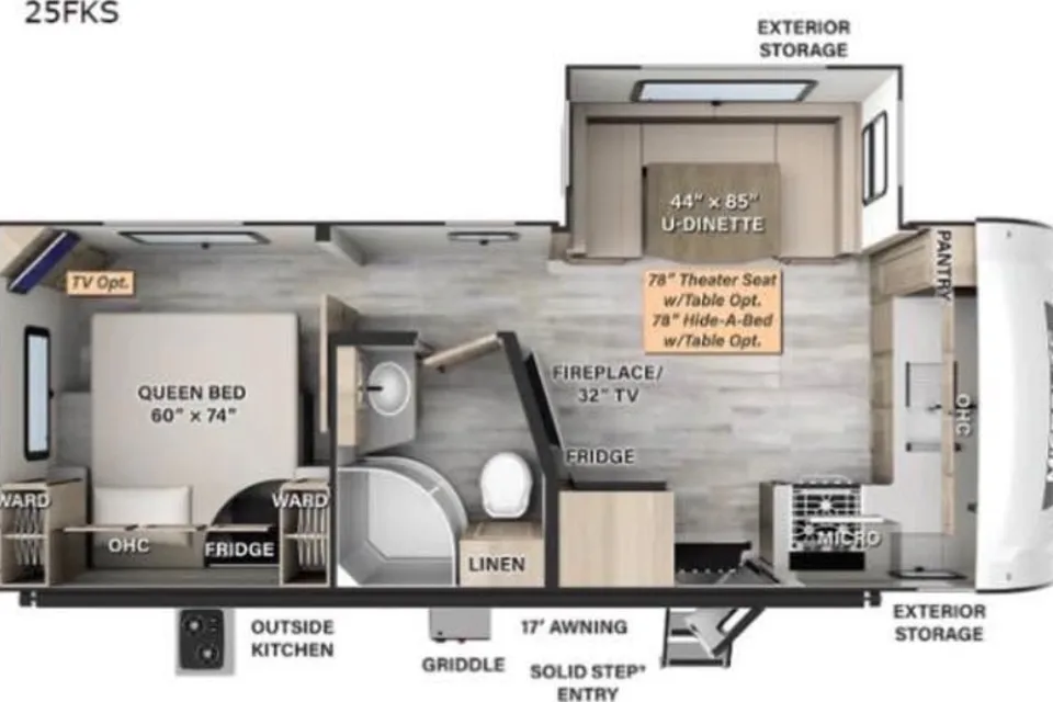 Gaetan Flagstaff 25FKS Roulotte