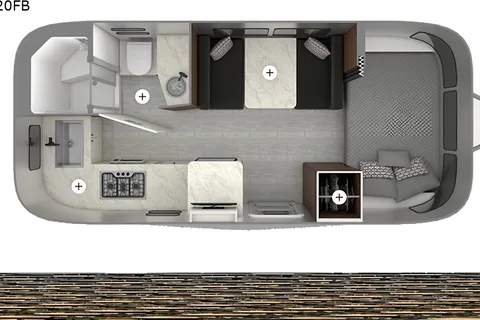 2022 Airstream Caravel 20FB Travel Trailer