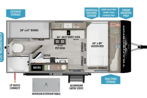 Grand Design Transcend One 151BH Travel Trailer
