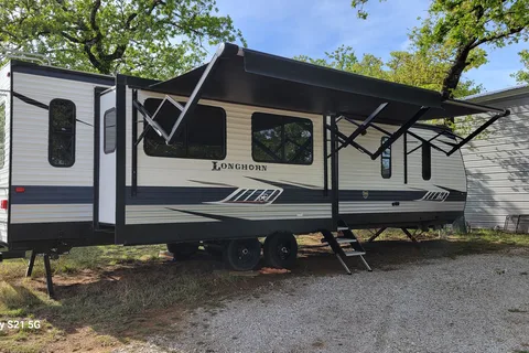 Dream RV, large rear living with TV.