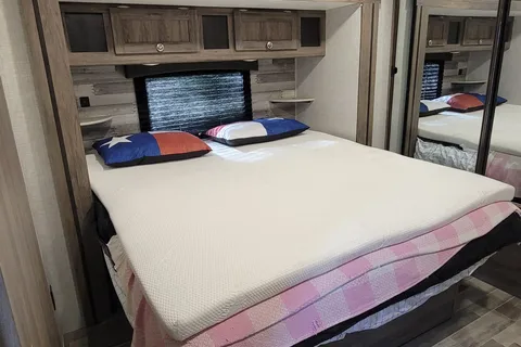 Dream RV, large rear living with TV.