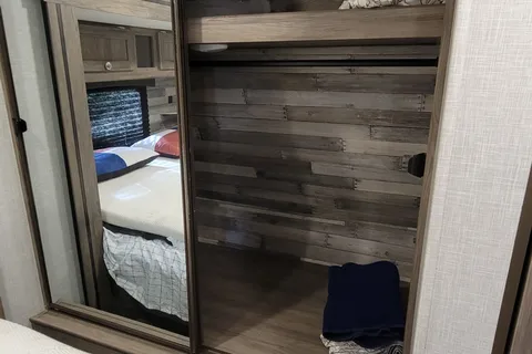 Dream RV, large rear living with TV.