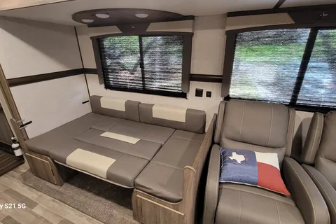 Dream RV, large rear living with TV.