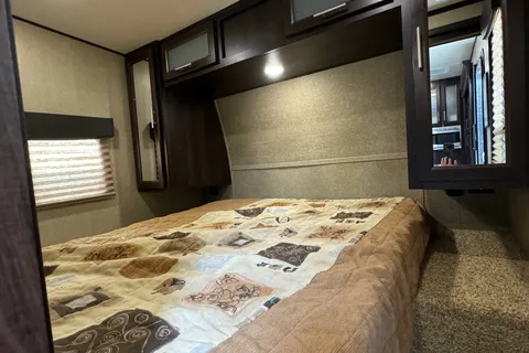 Spacious Toy Hauler Trailer: Queen Beds, Massage Sofa, A/C & More!
