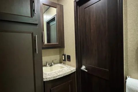 Spacious Toy Hauler Trailer: Queen Beds, Massage Sofa, A/C & More!
