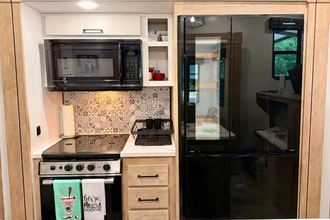 Delivered Modern Mansion on Wheels/ Heartland M-350FLMB Fifth Wheel