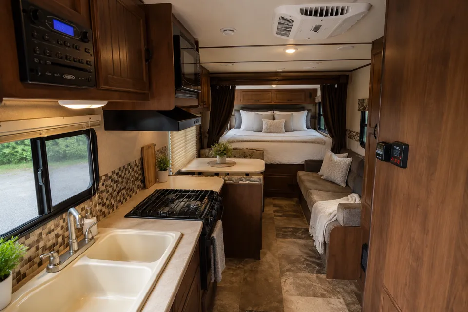 shara's Jayco Feather ultra lite Travel Trailer