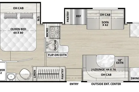 The Modern Family Suite Basecamp Coachmen Cross Trail 26XG Class C Godzilla Engine V8