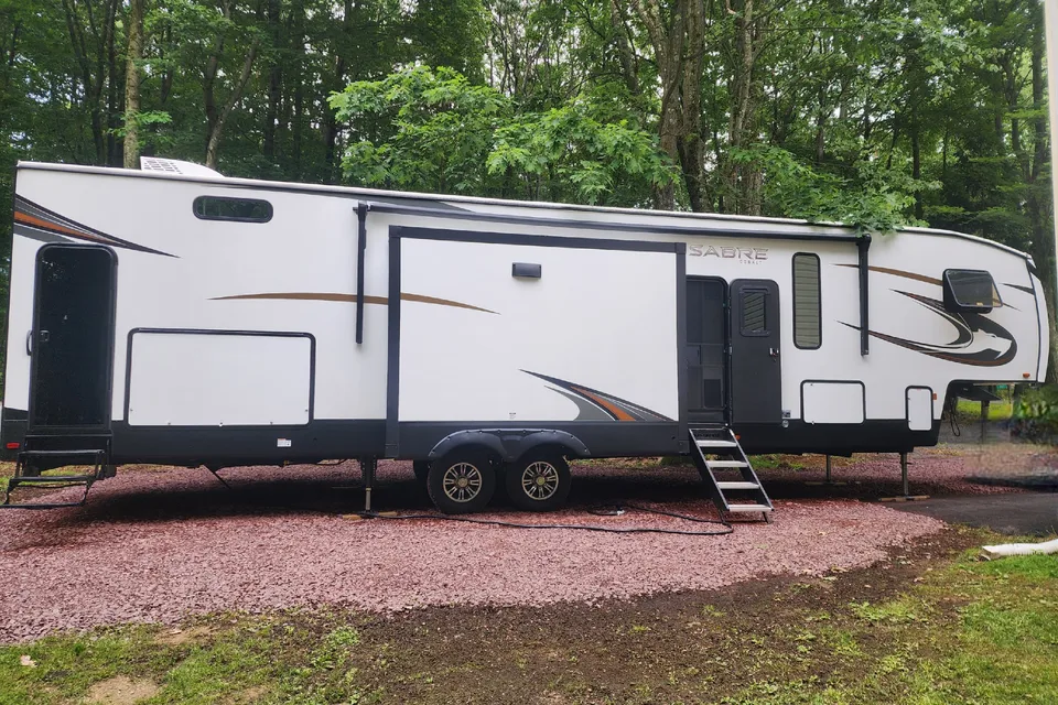 2023 Forest River Sabre 38DBQ Fifth Wheel-"The Weekendator"-Pet Friendly