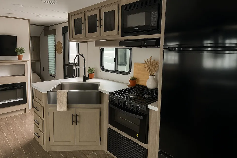 Paradise on wheels, bunkhouse.