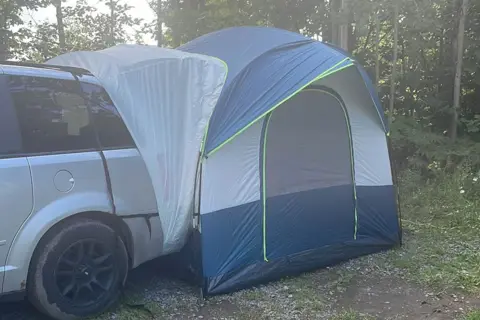 Nelly Bly, the Dodge Grand Caravan Campervan