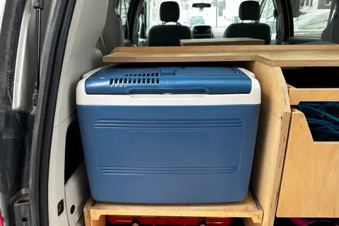 Nelly Bly, the Dodge Grand Caravan Campervan