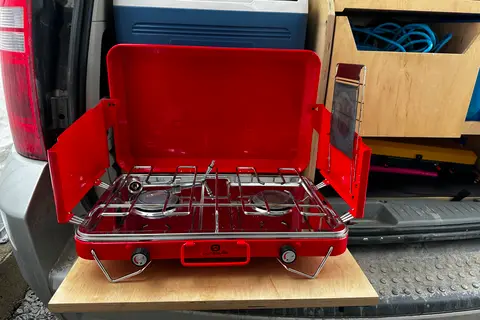 Nelly Bly, the Dodge Grand Caravan Campervan