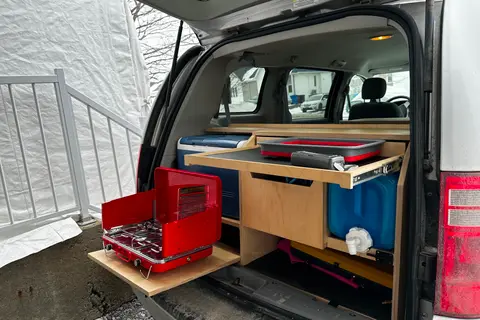Nelly Bly, the Dodge Grand Caravan Campervan
