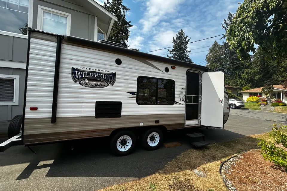 Meg's Wild Wood Bunkhouse Travel Trailer