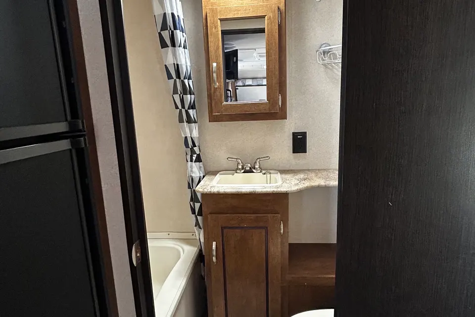 Meg's Wild Wood Bunkhouse Travel Trailer