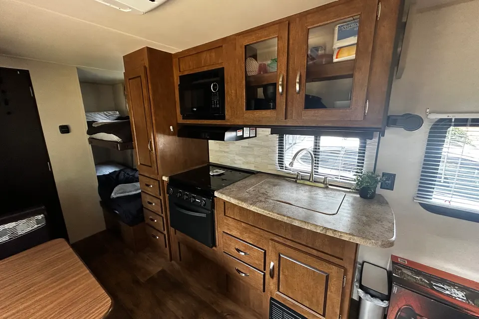 Meg's Wild Wood Bunkhouse Travel Trailer