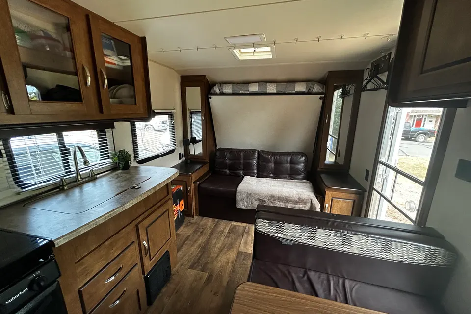 Meg's Wild Wood Bunkhouse Travel Trailer