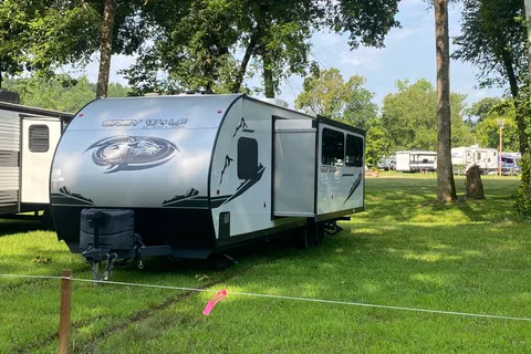 David's Forest River Grey wolf black label Travel Trailer