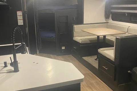 David's Forest River Grey wolf black label Travel Trailer